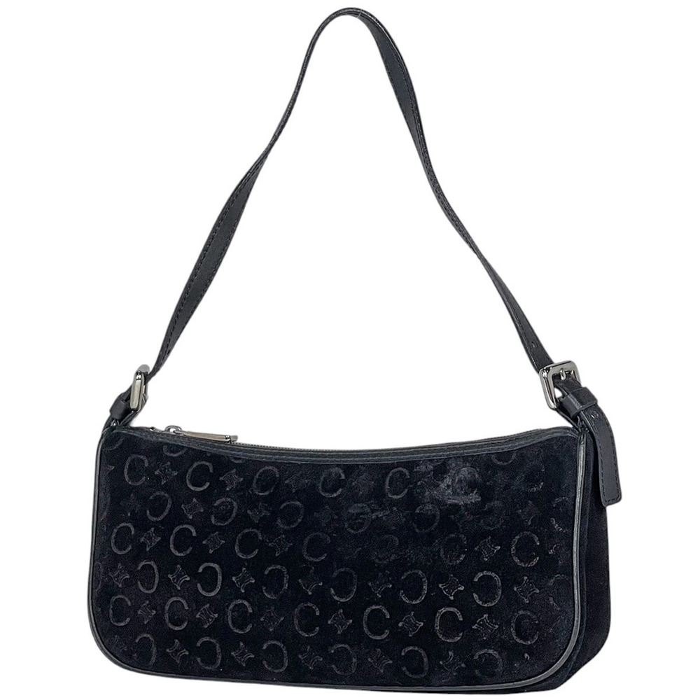 Celine C Macadam handbag suede black